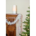 thumbnail image 3 of Northlight 50' x 4" Unlit White Iridescent Wide Cut Tinsel Christmas Garland, 3 of 3