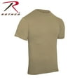 thumbnail image 2 of Rothco Solid Color T-Shirt with Cotton / Polyester Blend,Khaki, 2 of 3
