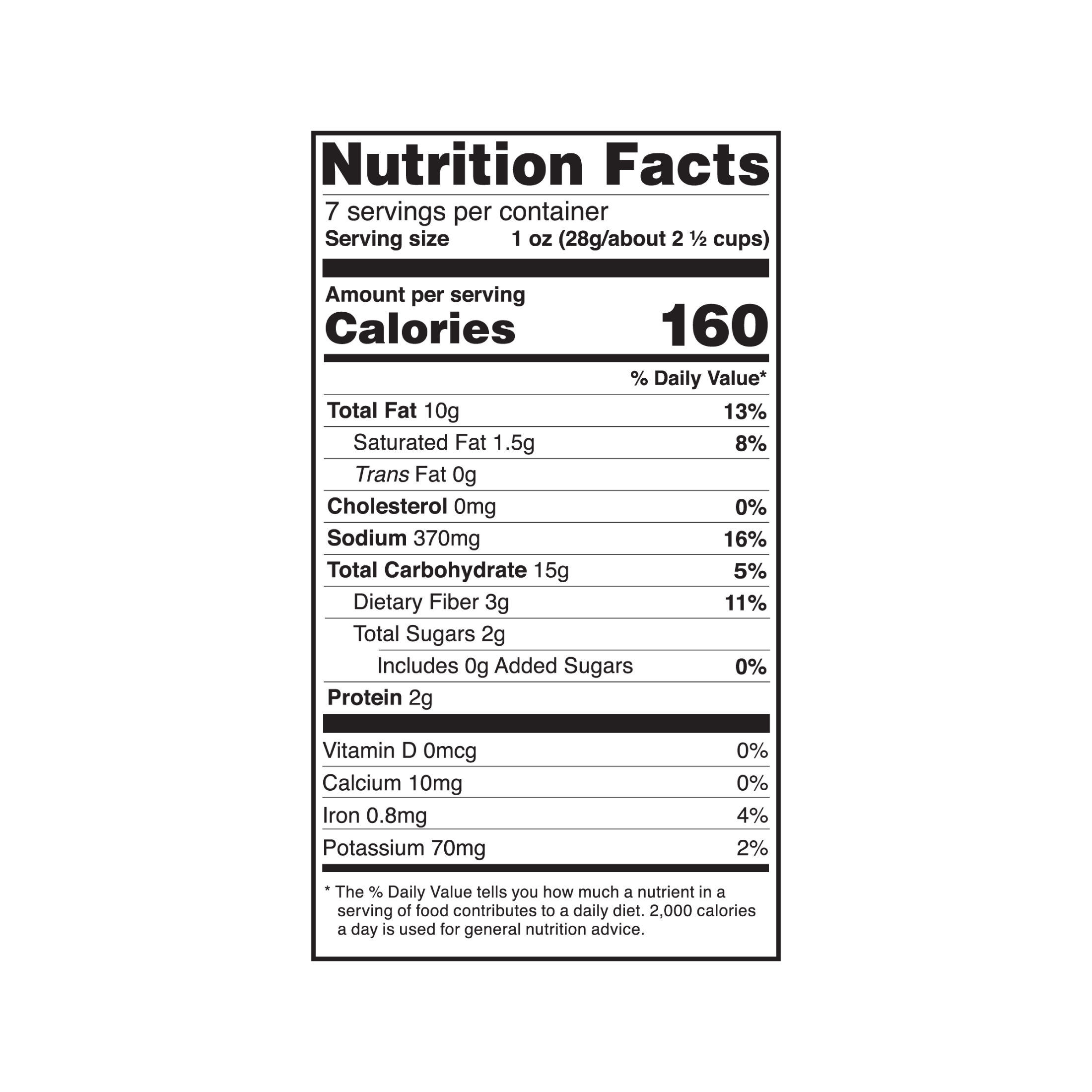 Kitchen Cooked Classic Cheese Popcorn, Gluten-Free, 7 oz Bag
