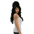 thumbnail image 2 of RUBIES II Amy Winehouse Black Costume Wig with Giant Poof, for Adults, 2 of 2