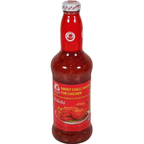 Cock Brand Sauce Chili Douce pour Poulet - Bouteille de 800g - Lot de 12 - Parfait pour Sautés, Trempettes et Marinades (12ct)