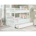 thumbnail image 7 of Columbia Bunk Bed Full over Full with Full Size Urban Trundle Bed in White, 7 of 7
