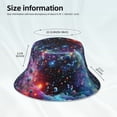 thumbnail image 4 of Vsdgher Outer Space Floating Numbers And Letters Print Bucket Hat for Men&Women Bucket Hat Reversible Summer Double-Side-Wear Travel Gardening, Beach, Camping, Hiking, Fishing Cap, 4 of 5