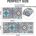 thumbnail image 4 of Boho Kitchen Mats for Floor Set of 2,Anti Fatigue Mats for Kitchen Floor, Comfort Standing Bohemian Kitchen Rugs and Mat, Non-Slip Cushioned Anti Fatigue Rug, 17"X 47" + 17" X 30", 4 of 7