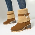 thumbnail image 2 of Bottes d'Hiver pour Femmes Cheville Décontractées Extérieur Intérieur, 2 of 9