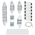thumbnail image 1 of Charnière de Porte de Garage & Kit de Réglage à Rouleau, Ensemble de Porte de Garage 6200ZZ Rouleau Noir Sans Couverture pour Porte de 8 x 8 Pieds, 1 of 6