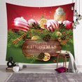 thumbnail image 1 of Tapiz de pared Dormitorio Sala de estar Accesorios Poliéster Tapiz de Navidad Árbol de Navidad Sombrero de Navidad Tapiz para sala de estar Dormitorio Decoración para el hogar brillar Hogar, 1 of 5