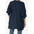 thumbnail image 2 of TheMogan Women's PLUS Crew Neck Long Sleeve Hi-Low Boyfriend Pullover Sweatshirts, 2 of 7