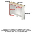thumbnail image 2 of Radiator Shelf, Wood Plastic Panels Radiator Cover with Storage Table, Four-Sided Enclosure, Hollow-Out Design, for Home Office(90 * 90 * 25cm/35 * 35 * 10in), 2 of 6