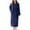 01 Navy, variant on Fewfanhot Formal Dresses for Women Warm Plush Winter Robe, Zip up Long Fleece Bath Robes Female, Zipper Bathrobes for Women