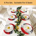 thumbnail image 5 of Red Grey Ombre Round 15 Inch Placemats Set of 4, Abstract Moire Art Geometric Modern HeatResistant Non Slip Place Mats for Dining Table, Wipeable Braided Kitchen Table Mats for Housewarming, 5 of 9