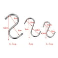 thumbnail image 5 of 5/10/20pcs Household Holder Home Kitchen Stainless Steel Clasps Hooks Hanger Storage Rack S Shaped Hook 10PCS, 5 of 8