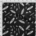 thumbnail image 4 of oneOone Polyester Spandex Black Fabric Beach Sewing Craft Projects Fabric Prints By Yard 56 Inch Wide, 4 of 4