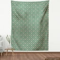 thumbnail image 3 of Ambesonne Mandala Fabric by the Yard Upholstery, Floral Eastern, 10 Yards, Jade Green Pale Pink, 3 of 4