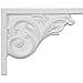 thumbnail image 3 of Ekena Millwork SB08X05BR-R 8.75 In. W X 7.62 In. H X .62 In. D Architectural Bremen Acanthus Stair Bracket- Right, 3 of 3