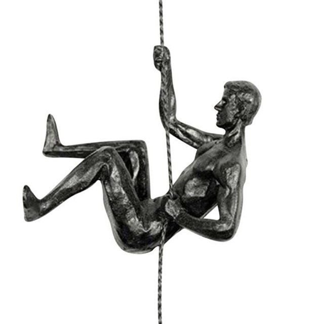 CAROOTU Athlète Pendentifs Résine Abstraite Statue Moderne Escalade Figure Artisanat Maison
