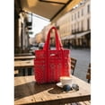 thumbnail image 4 of QEMAUUA Women's Americana Cut Out Tote Bag,Red Bandana Print Shoulder Tote Bag with Multiple Pockets,Large Capacity Casual Handbag for Daily Use, 4 of 8