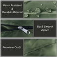 thumbnail image 5 of Homeya Large Christmas Tree Storage Bag Xmas Decor Container, Fits Up to 9ft Artificial Christmas Tree with Carry Handles & Dual Zippers, Green, 5 of 8