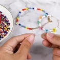 thumbnail image 4 of 100-650 piezas 10 g 2/3/4 mm cuentas de vidrio checo pequeñas cuentas sueltas redondas para hacer joyas pulseras collares accesorios de artesanía DIY, 4 of 5