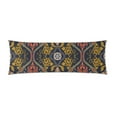 thumbnail image 1 of YUSDECOR Vintage Paisley Floral Pattern Body Pillow Pillowcase Pillow Protector Cushion Cover 20x60 Inch, 1 of 1