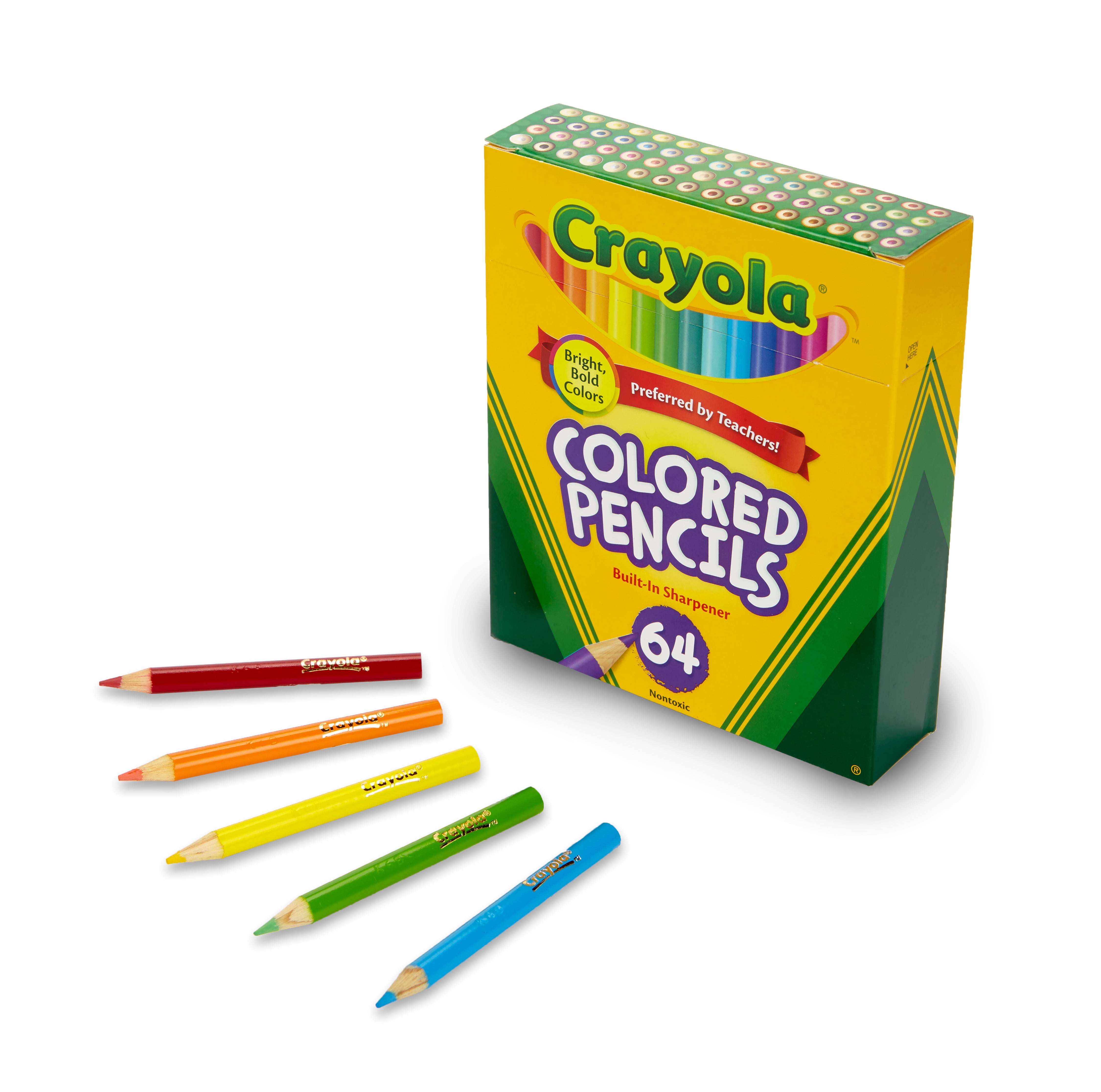 Crayola Mini Colored Pencils in Assorted Colors, Coloring Supplies for Kids,  64c