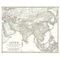thumbnail image 2 of Spruner 23x20 Black Ornate Wood Framed with Double Matting Museum Art Print Titled - Asia 9-10 Centuries - Spruner 1855, 2 of 4