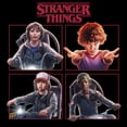 thumbnail image 2 of Netflix Men's Stranger Things Character Squares Pull Over Hoodie Black X Large, 2 of 4