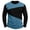 Blue, variant on Tshirts Shirts for Men Fashion Patchwork Crewneck Long Sleeve Shirt Casual Loose Fit Work Gym Shirts White S