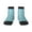 3 Black, variant on Cartoon Teeth Pattern Quarter Crew Socks,Toe Seamed Ankle Socks,Cotton Cushioned Breathable Athletic Crew Sports Socks