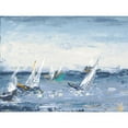 thumbnail image 3 of Pinto, Patricia 14x12 Black Modern Framed Museum Art Print Titled - Blue Water Adventure, 3 of 5