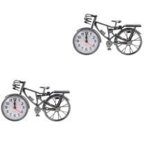 2 Count Radio Alarm Clock Small Desk Clock Clock Decoration Table Clock