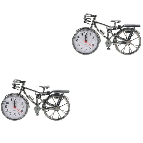 2 Count Radio Alarm Clock Small Desk Clock Clock Decoration Table Clock