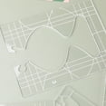 thumbnail image 4 of Plantillas de acolchado Sólido Sólido Fiable Transparente Práctico DIY Exquisito Accesorios de costura Suministros de acolchado 4 piezas Inevent HA012482-00, 4 of 7