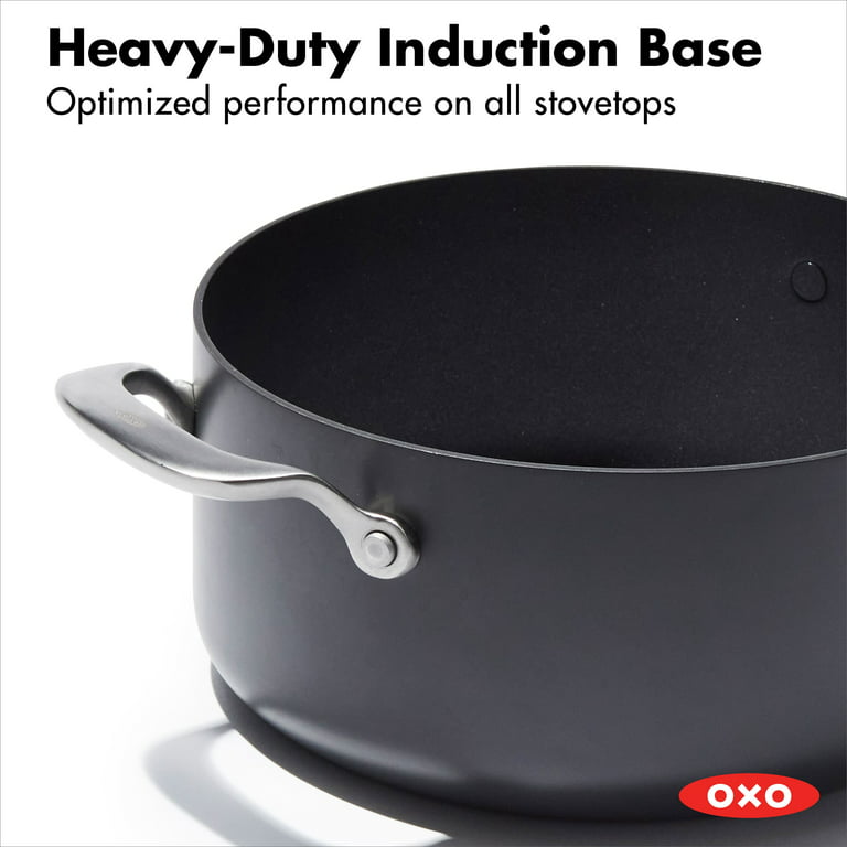OXO Hard Anodized Nonstick Cookware, 6 Quart Covered Stockpot