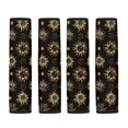 thumbnail image 5 of Chririnla Seat Belt Pad Waterproof Polyester Fabric, Compatible with, Suitable for Car, Black Gold Astrology Theme, 5 of 7