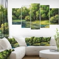thumbnail image 1 of Design Art Summer Day Lake in Forest Canvas Print, 1 of 2