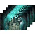 thumbnail image 5 of EREHome Magical Fantasy Castle Placemat Plate Holder Set of 4, Table Mats Protector 12x18 inch, 5 of 5