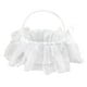 thumbnail image 2 of Cesta de niña de flores blanca cesta tradicional clásica de niña de flores de boda para recepción ANGGREK Otros, 2 of 8
