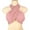 Pink, variant on Umfun Women's Flirty Wrap Tube Top - Cross Front Halter Bandeau, Buttery Soft Stretch Knit Crop Top for Sunny Vacation & Daily Wear