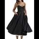 thumbnail image 2 of Vestidos de Invitada de Boda para Mujer, con Tirantes Finos, Corsé, para Fiesta de , con Encaje Floral, Vestidos Largos de Fiesta Negro L, 2 of 10