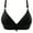 Black, variant on Cotton Bras For Women Wirefree No Underwire Comfort Bra Ultra Soft Sleepwear Everyday T-Shirt Bras 32-40B/C/D Adjustable Straps Nude Black