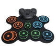 thumbnail image 1 of Tambours Électroniques, 10 Rythmes Double Haut-Parleurs Rechargeables 10 Pads d'Entraînement pour Garçons Filles, 1 of 7