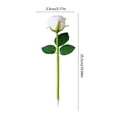 thumbnail image 4 of Under $1 dollars!Ballpoint Pens, Creatives Rose Flower Ballpoint Pen Simulation Rose Bouquet Gift Pen Cute Stationery ForFestal Times Decorative Pen Novelties Present For Friend 1ml, White, 4 of 7