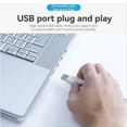 thumbnail image 2 of 1080P HD Webcam Camera USB Webcam Focus Night Vision Computer Microphone Video Camera PC Accessories,1 * camera 1 * data cable,White, 2 of 6