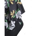 thumbnail image 4 of Más el tamaño de la impresión floral del recorte de baño tankini Rosegal Camisetas sin mangas de talla grande, 4 of 5