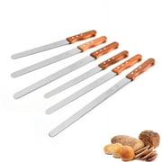 Angfeng 10/12/14 Inch Best Serrated Bread Knife Cake Cutting Knifes Long Slicing Cutter Stainless Steel Loaf Breads Slicer Kitchen Tools(14 inch-B)