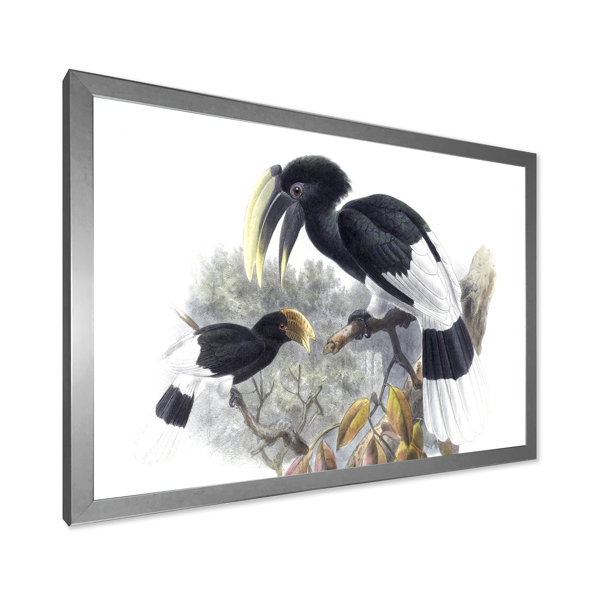 Designart 'Ancient Bird Illustration I' Traditional Framed Art Print