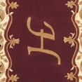 thumbnail image 4 of SAFAVIEH Naples Victoria Floral Wool Area Rug, Maroon/Beige, 3' x 5', 4 of 6