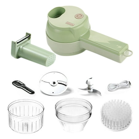 

Wowspeed Garlic Chopper | 4 in 1 Mini Garlic Mincer USB Charging Vegetable Chopper | Cordless Meat Grinder Food Processor for Vegetable Baby Food Seasoning