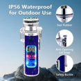 thumbnail image 4 of YOZWOO Plasma Electric Lighter - USB Rechargeable, Double Arc, Windproof, Flameless, Transparent, Waterproof, LED Power Display for Outdoor Adventure (Blue), 4 of 8